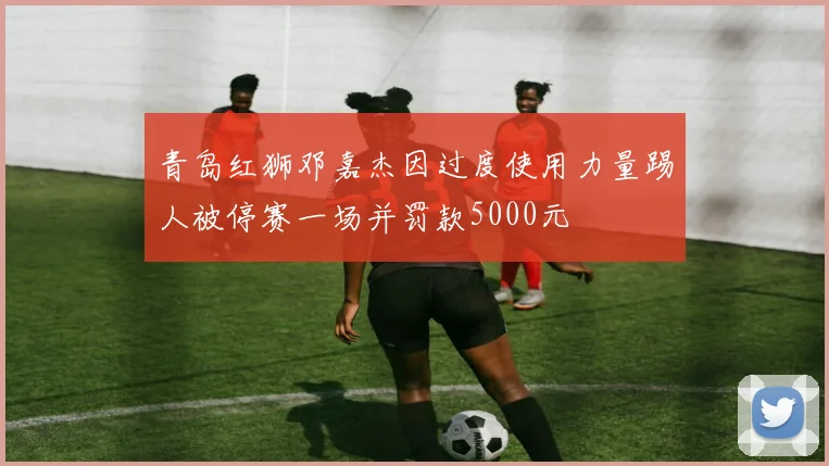 青岛红狮邓嘉杰因过度使用力量踢人被停赛一场并罚款5000元